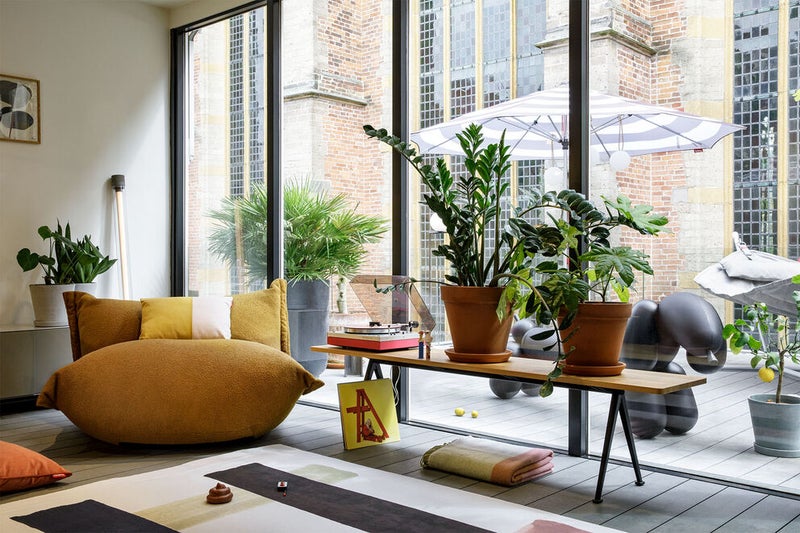 Fatboy Attackle Bench | Seats 2 adults | Sturdy & durable | Eye catching design | Easy to assemble, comes in 2 parts | indoor & outdoor | 100% recycled polyethylene (LDPE) | 195x55x77.5 cm - Rain Blue - Image 4